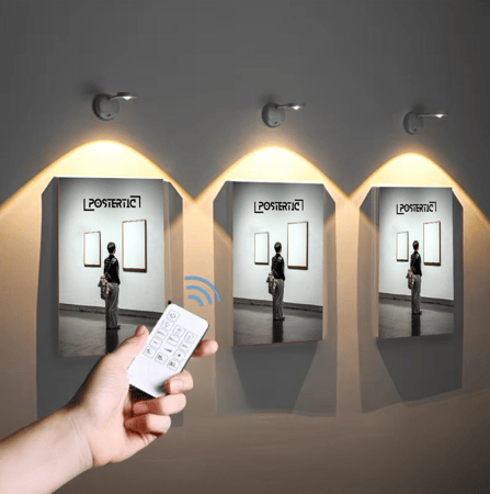 إضاءة لوحات بوسترتيك ابيض