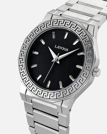 ساعة ستيل فضي ساعات رجالية فاخرة متجر أصل الفخامة