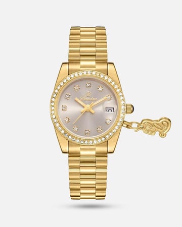 ساعة رولكس بلون ذهبي أصل الفخامة