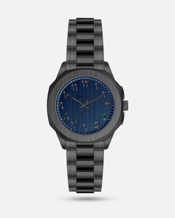 ساعة رجالية كحلية اصل الفخامة