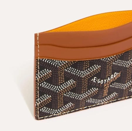 محفظة بطاقات جلدية من جويارد - بلون بني