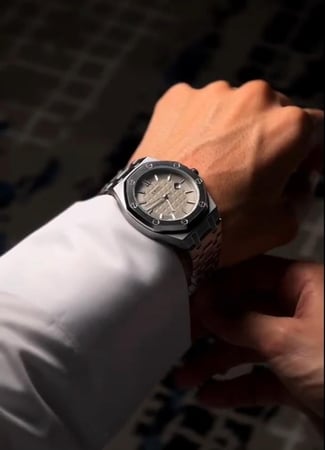 ساعات رجالي فضي