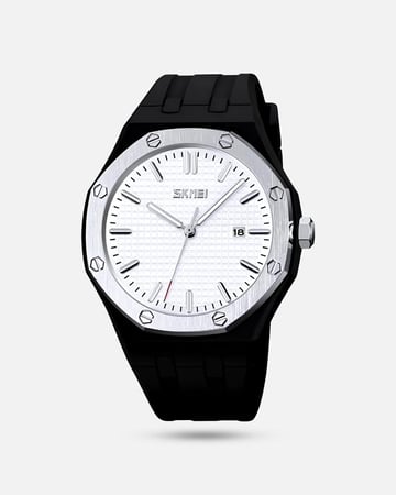 ساعة رجالية ربر شبيهة ادمارس بياجيه- أسود وميناء أبيض