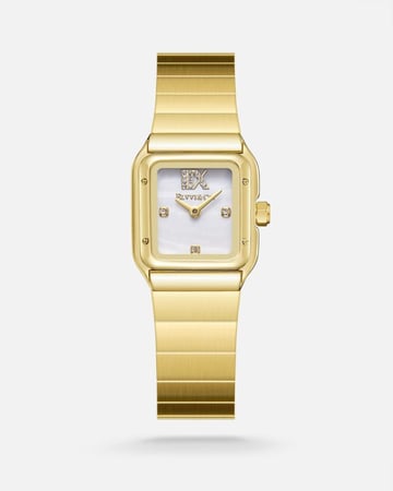 ساعة نسائية ستيل بلون ذهبي