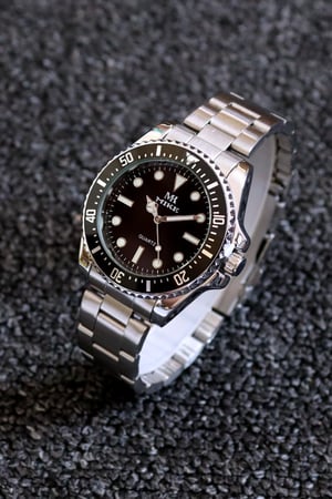 ساعات رجالي فضي