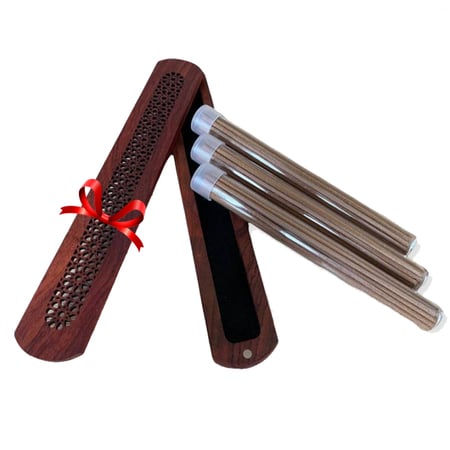 3 أنابيب عود فيتنامي 16سم درجة A مع مبخرة هدية