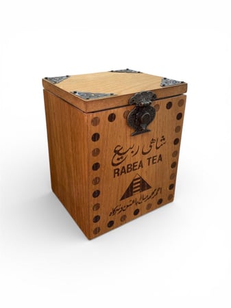 صندوق شاي خشب تراثي ربيع