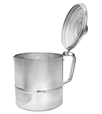 دلة حليب ألمنيوم مانعة للغيان مقاس 16