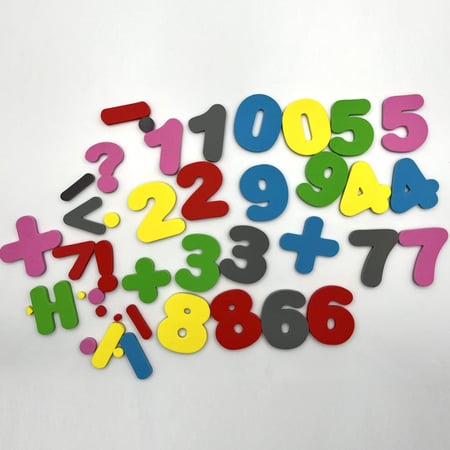 ملصقات مغناطيسية لتعليم الأطفال الأرقام والتفاعل مع الحساب