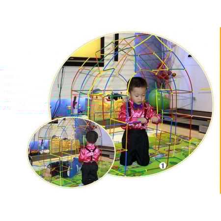 صغير - اعواد مجوفة و وصلات للبناء المرن