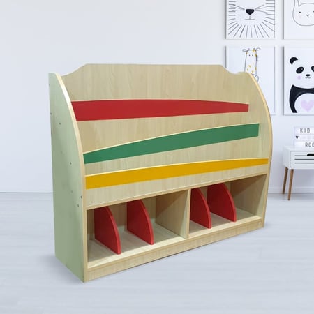 وحدة عرض كتب للأطفال بتصميم عملي