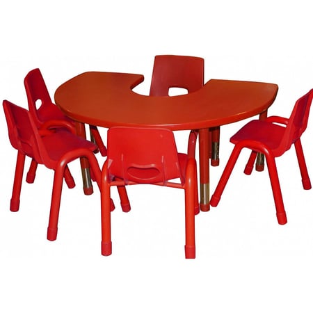 طاولة حرف U (صغير) لا يشمل الكراسي - اصفر