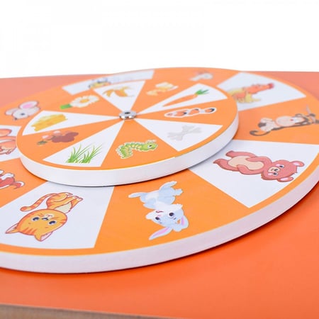 لعبة حائط خشبية متعددة الوظائف - النمر بمقاس 91x32 سم