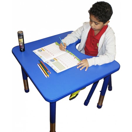 طاولة فردية خشبي 70X70 سم لا يشمل الكراسي - رملي