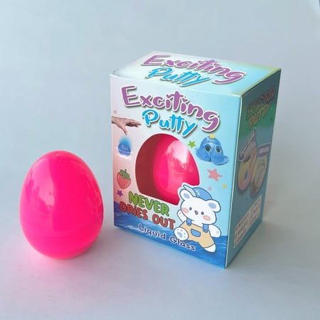 صلصال الزجاج السائل - الصلصال العجيب باللون الأحمر - أصنع إبداعاتك الخاصة