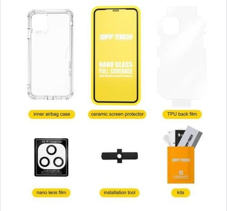 مكونات بكج حماية اوف تيك ايفون 13 ومافوق