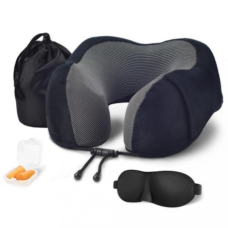وسادة عنق للسفر اللون أسود