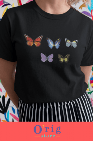 تيشيرت الفراشات