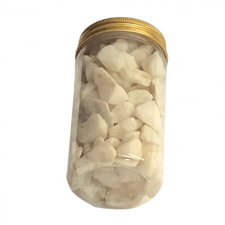 حجر ديكور لون ابيض حجم صغير ( وزن 310g )