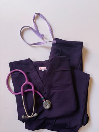Formal -scrub-jacket-purple