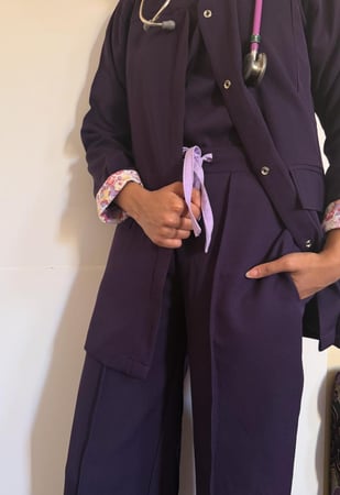 Formal -scrub-jacket-purple