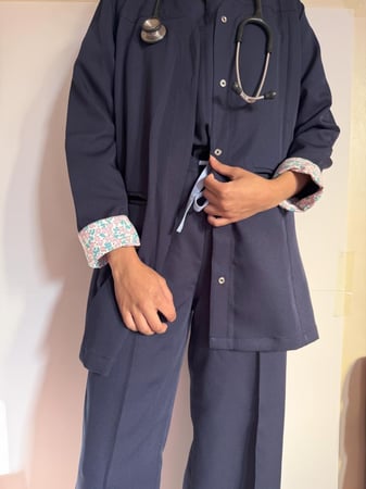 Formal-scrub - jacket- كحلي