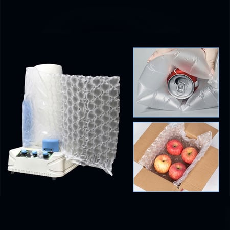 ماكينة نفخ اكياس فقاعات الحماية الهوائية بسرعة 10 متر بالدقيقة