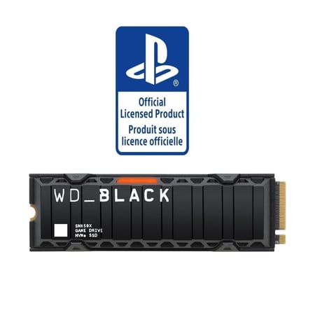 دبليو دي -بلاك SSD 8TB لوحدة تحكم PS5 مع مشتت حراري - منفذ الملحقات الإضافية السريع محرك الحالة الصلبة