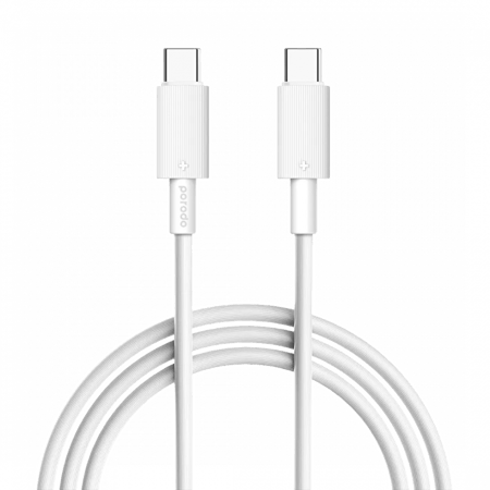 كيبل تايب سي تو تايب سي 60واط بطول 3 متر - ابيض