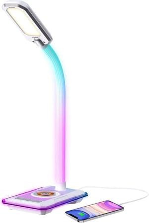 اضاءة مكتب العاب مع قاعدة شحن RGB