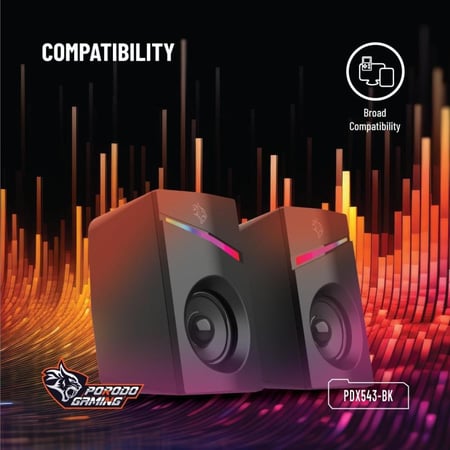 سماعة خارجيه ستيريو للالعاب بأضاءة RGB