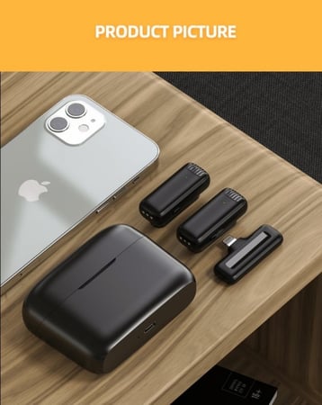 ميكروفون لاسلكي 2 في 1 لأجهزة الايفون - IOS
