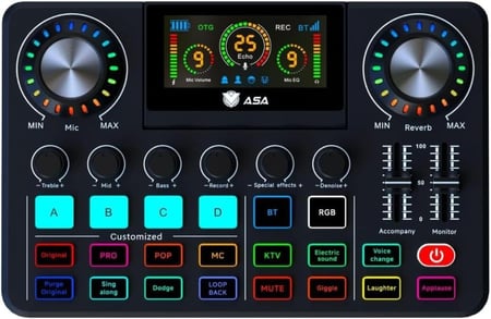 مكسر A15 مع شاشة رقمية PROFESSIONAL MIXER