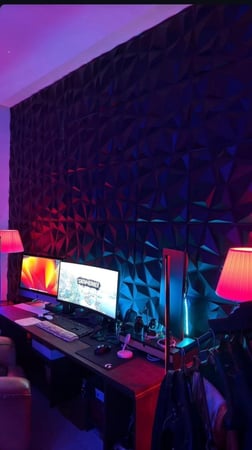 3D panel قطعة 12 اسود