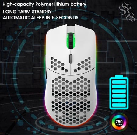 ماوس أبيض لاسلكي HXSJ T66