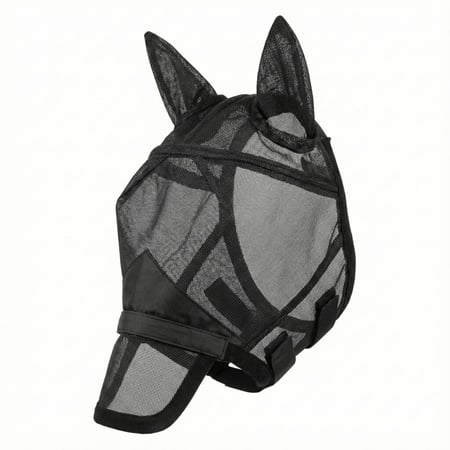 قناع شبكي خفيف الوزن مصمم لتوفير حماية فعالة لوجه الحصان وعينيه وأذنيه