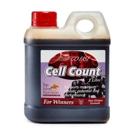 مكمل غذائي لزيادة كريات الدم الحمراء ودعم الأداء الرياضي للخيول - 1 لتر - 5 لتر Cell Count