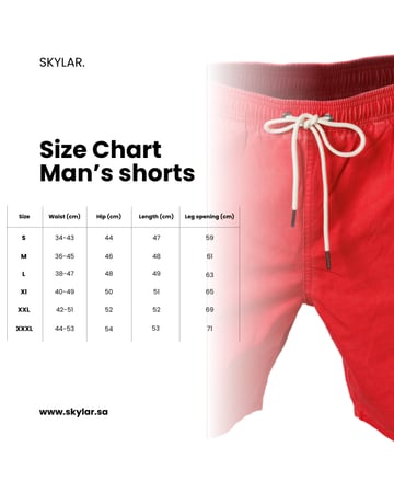 شورت مشرّب بحمرة