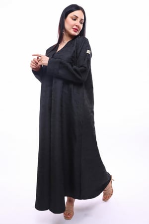 عبايه جاكار ملون كحلي