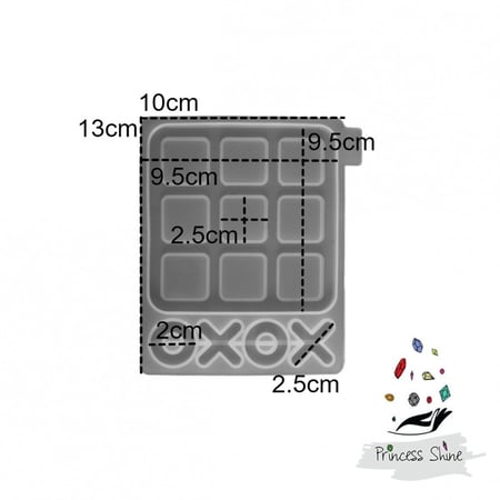 460 - قالب سيلكون X O حجم صغير