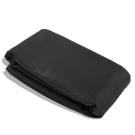 قماش شتوي مقلم متقارب اسود