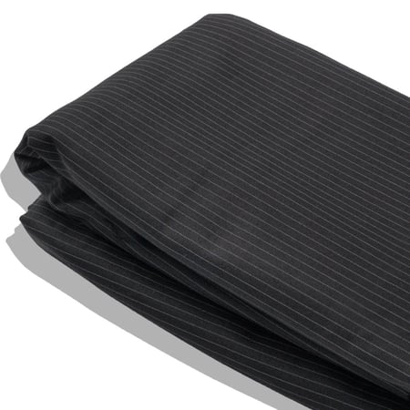 قماش شتوي مقلم متقارب اسود