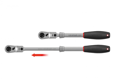 يد اتوماتيك راس متحرك عامود متمدد