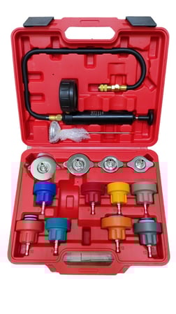 طقم فحص تسرب موية الرديتر لفحص تسرب الماء في نظام التبريد لسيارتك