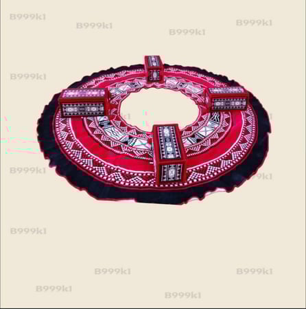 فرشة دائري مع 4 مراكي