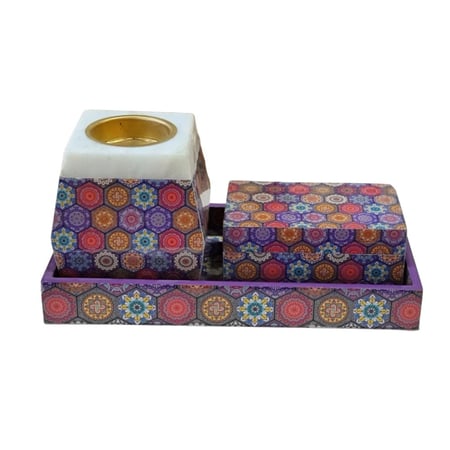 طقم طفريه وصندوق ومبخره مربع