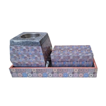 طقم طفريه وصندوق ومبخره مربع