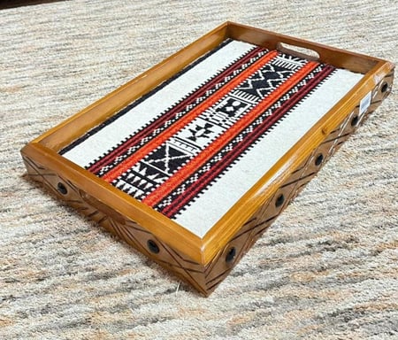 طوفريه خشب حفر مقاس 50*35 سم