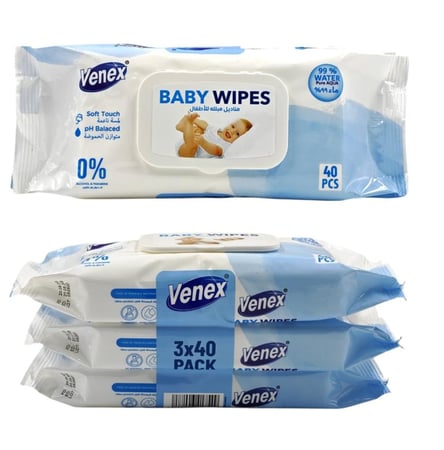 فينكس مناديل مبللة للأطفال (3*40 حبة)
