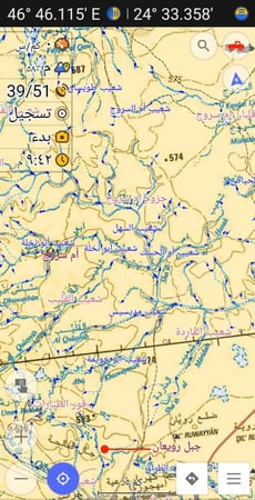 خريطة السعودية الورقية بدون نت لبرنامج اوسماند